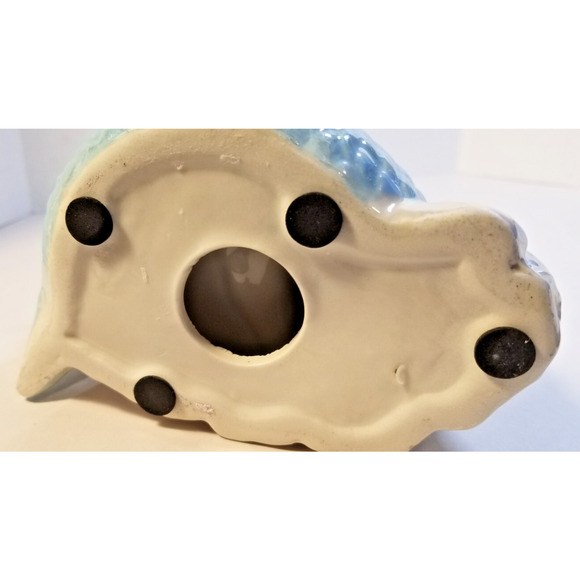 Mermaid Figurine with Shell Faux Plant Succulent Coastal Nautical Decor - Picture 3 of 7